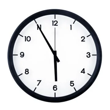 Analog clock Foto stock