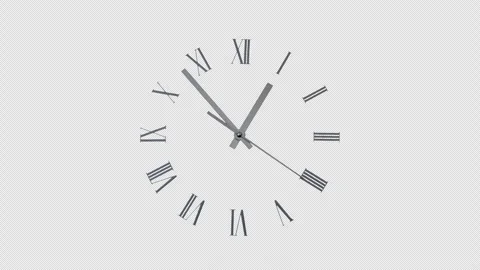 Analog clock spinning animation loop, alpha channel included Stock Footage 278124756