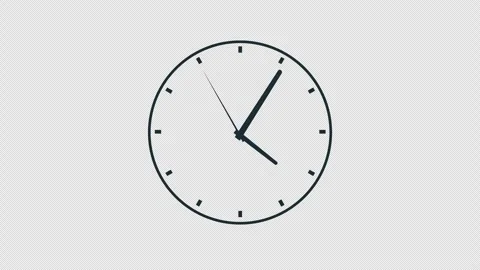 Analog Clock Time Passing Animation Stock Footage 340258405