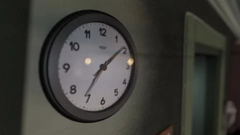 Analog Clock On Wall Stock Photos