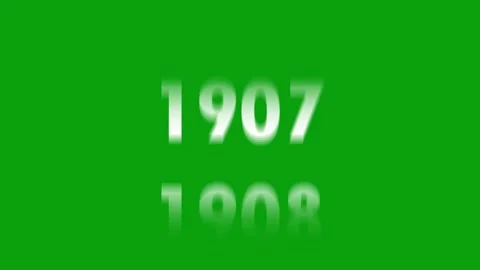 Analog counter counting up from 1900 to 2000 background. 库存影片 316472217