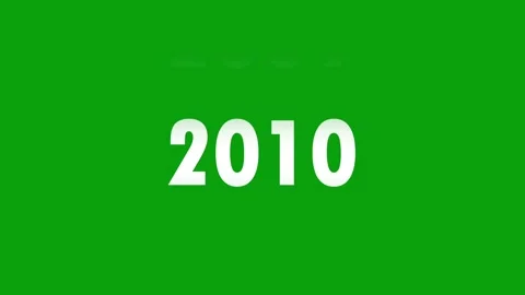 Analog counter counting up from 2000 to 2010 background.  Stock Footage 316472219