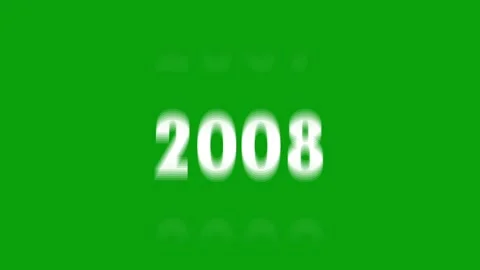 Analog counter counting up from 2000 to 2100 background. Time-lapse speed. Ready Video stock 316472225
