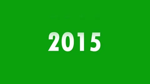 Analog counter counting up from 2005 to 2015 background. Time-lapse speed. Ready Stock Footage 316472224