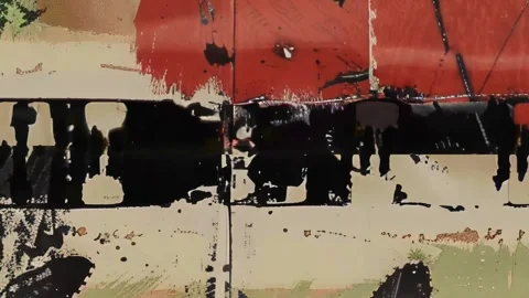 Analog Creative Grunge Texture Backdrop Stock Footage 300326792