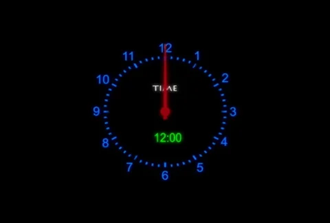 Analog &amp; Digital Clock (NTSC) Видео 307369