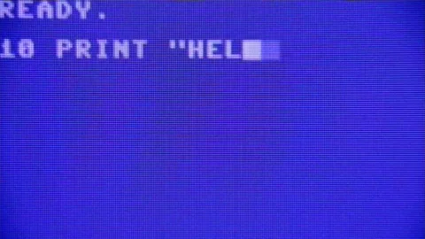 Analog ds program print hello world 스톡 동영상 96224028