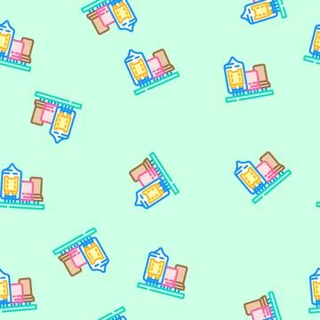 Analog electronics vector seamless pattern Stock Illustration