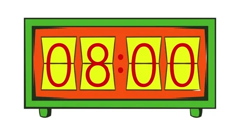 Flip Clock Animation Stock Video Footage | Royalty Free Flip Clock ...