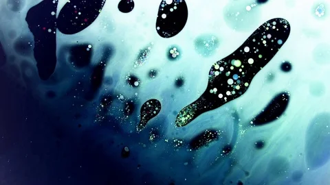 ANALOG FLUID BUBBLE LIQUID WAVE LOOP Stock Footage 88960863