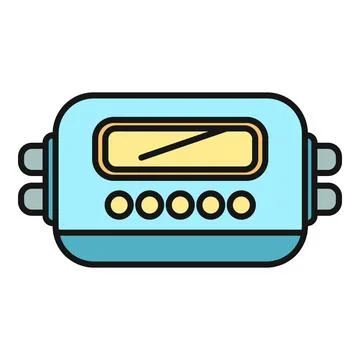 Analog gauge measuring device icon vector illustration Stock Illustration