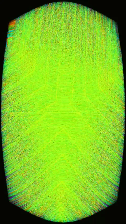 Analog Glitch 4K Vertical Loop — Bad TV Signal Distortion VJ Stock Footage 329679048