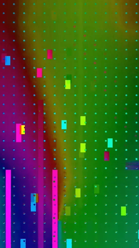 Analog Glitch 4K Vertical Loop — Bad TV Signal Distortion VJ Stock Footage 329679182