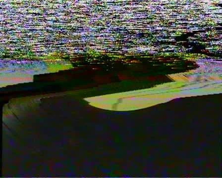 Analog glitch - noisy pause 06 Stock Footage