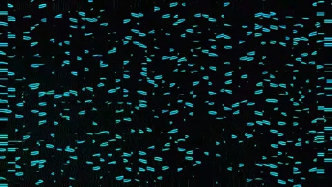 Analog Glitch Overlay 4K — Bad TV Signal Distortion Loop Stock Footage 329679703