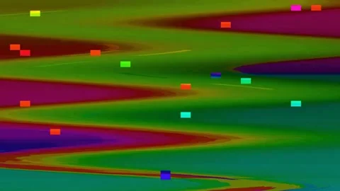 Analog Glitch Overlay 4K — Bad TV Signal Distortion Loop Stock Footage 329801595