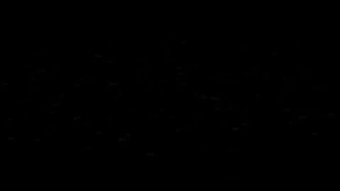 Analog Glitch Transition Science Binary Data Programming Code Background. Random Stock Footage 312023144