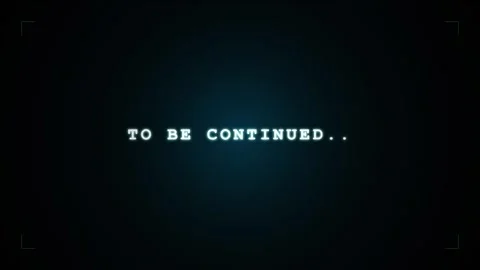 Analog intentional distortion. To Be Continued text on distorted analog CRT Stock Footage 339039902