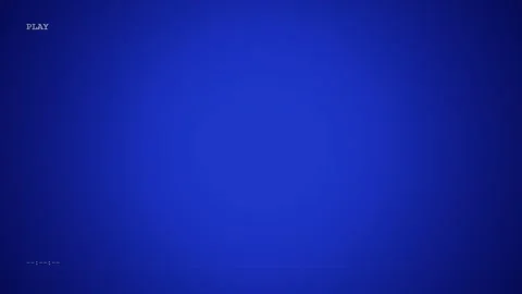 Analog intentional distortion. Blue analog screen with horizontal distortion Stock Footage 339039895
