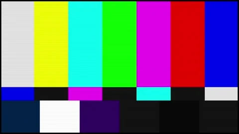 Analog intentional distortion with retro glitch effects and vintage signal Stock Footage 346332730