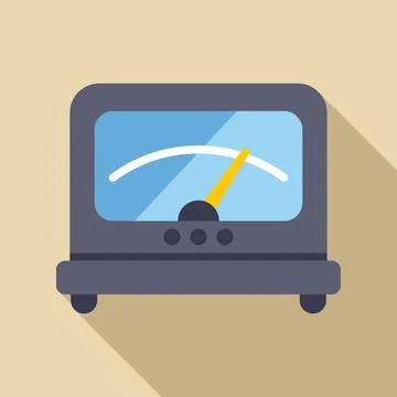 Analog meter measuring electricity voltage amperage power Stock Illustration