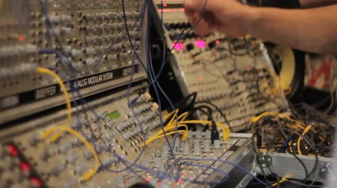 Analog modular audio system Video stock 49224066