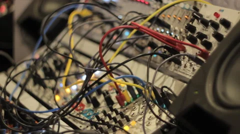 Analog modular audio system Video stock 49224498