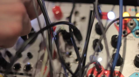 Analog modular audio system Video stock 49226979