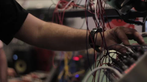 Analog modular audio system Video stock 49237886