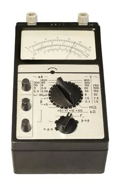 Analog old multimeter avometer, electrical instrument for measuring constant  Stock Photos