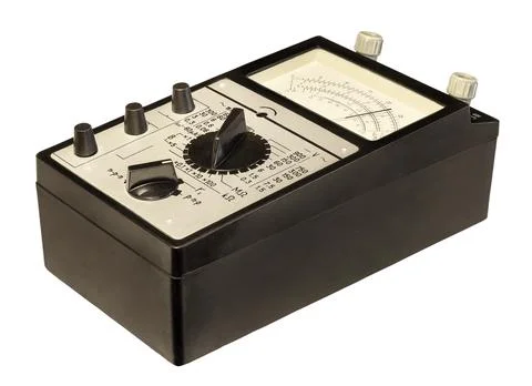 Analog old multimeter avometer, electrical instrument for measuring constant  Stock Photos