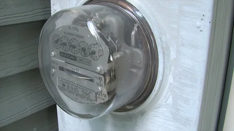Analog power meter medium shot Stock Footage 35745724