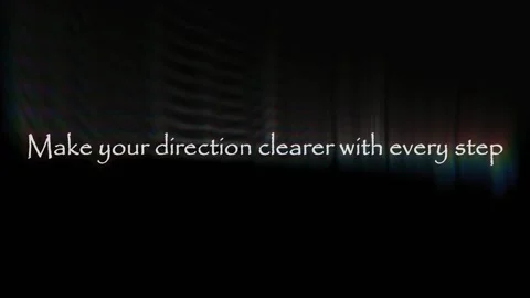Analog Prism Light Text Effect Make Your Direction Clearer Strategic Vision Stock Footage 345522964