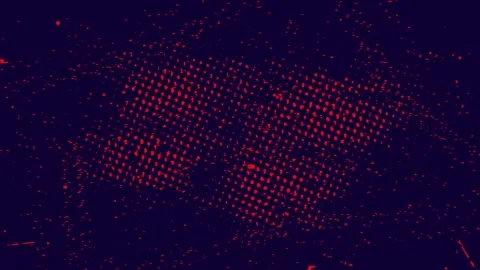 Analog Retro Distortion Landscape Loop Stock Footage 331083937