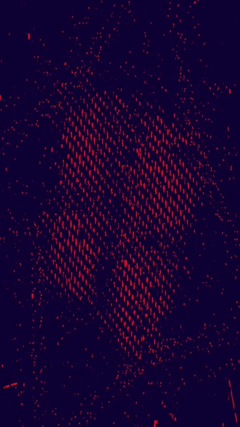 Analog Retro Distortion Vertical Loop Stock Footage 331083944