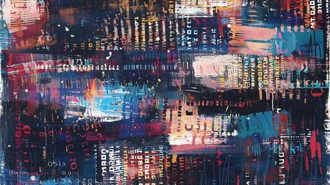 Analog Retro Grunge Texture Display Stock Footage 299826868