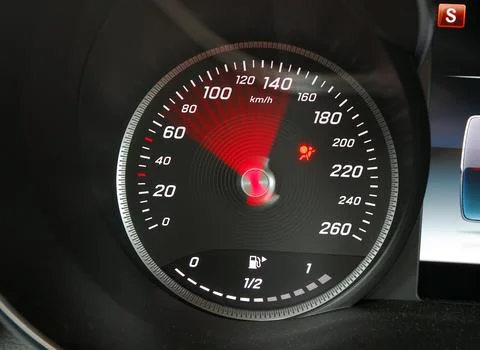 Analog speedometer Stock Photos