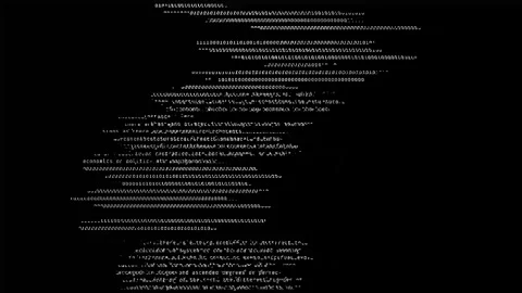 Analog Static Noise texture code Stock Footage 296308567