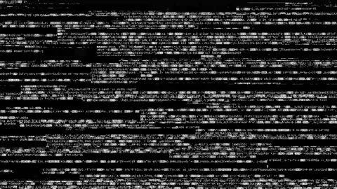 Analog Static Noise texture code Stock Footage 296308571