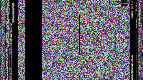 Analog Static Noise texture overlay. Horizontal stripes offset . No signal loop Stock Footage 296325369