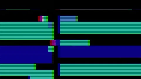 Analog Static Noise texture overlay. Horizontal stripes offset 動画素材 301902793