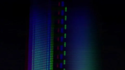 Analog Static Noise texture overlay. Horizontal stripes offset Stock Footage 301902801