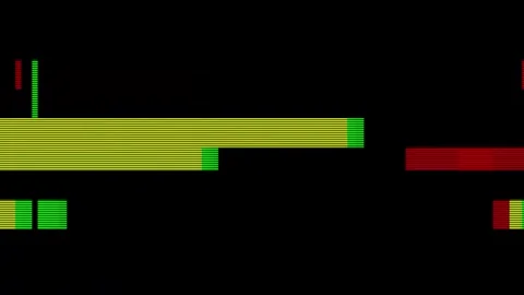 Analog Static Noise texture overlay. Horizontal stripes offset Stock Footage 301902902