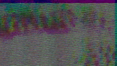 Analog Static Noise texture overlay. Horizontal stripes offset Stock Footage 301902933