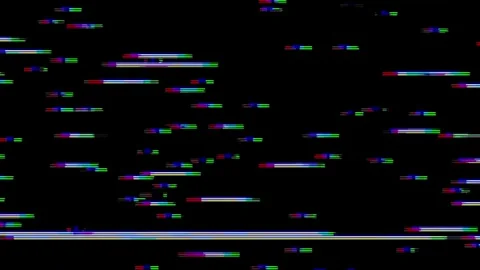 Analog Static Noise texture overlay. Horizontal stripes offset Stock Footage 301902949