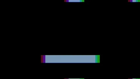 Analog Static Noise texture overlay. Horizontal stripes offset Stock Footage 301902963