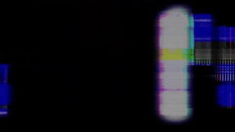 Analog Static Noise texture overlay. Horizontal stripes offset Stock Footage 301909081