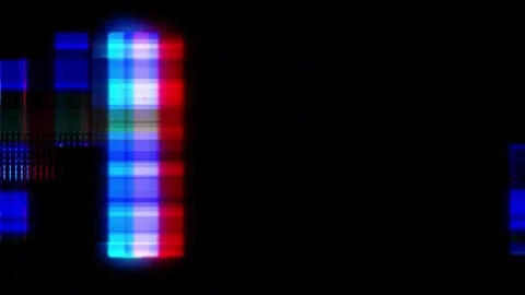 Analog Static Noise texture overlay. Horizontal stripes offset Stock Footage 301909082