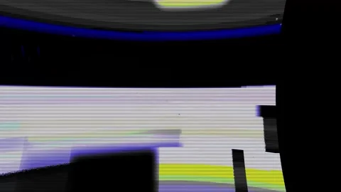 Analog Static Noise texture overlay. Horizontal stripes offset Stock Footage 301909118