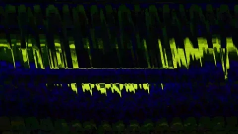 Analog Static Noise texture overlay. Horizontal stripes offset Stock-Footage 301909154